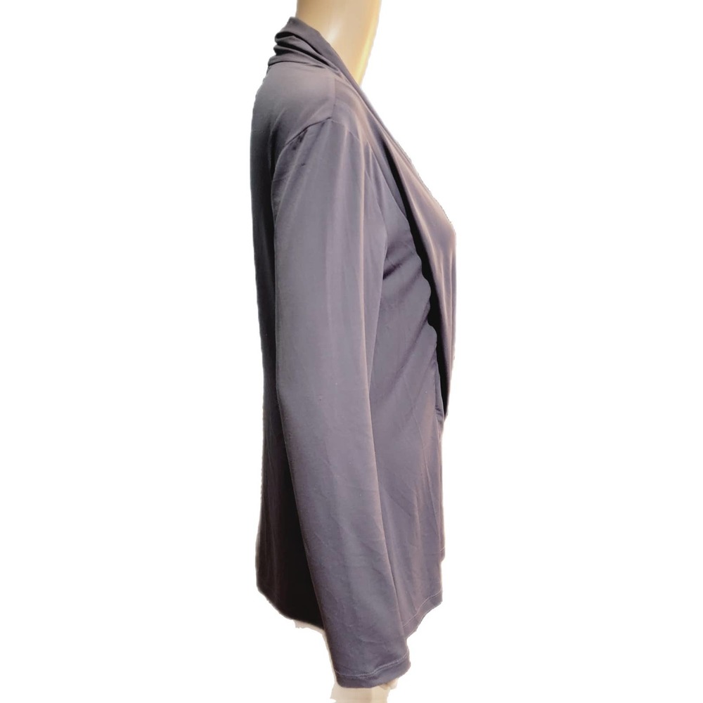 Eci Gray Long Sleeve Top Large NWOT - Picture 3 of 6